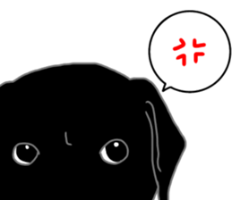 POLA the Black Labrador Retriever! sticker #15833509