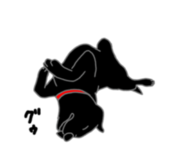 POLA the Black Labrador Retriever! sticker #15833511
