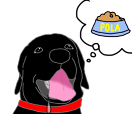 POLA the Black Labrador Retriever! sticker #15833516