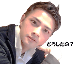 Actual photo cool guy used in daily life sticker #15833525