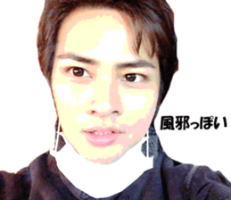 Actual photo cool guy used in daily life sticker #15833542