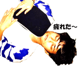 Actual photo cool guy used in daily life sticker #15833557