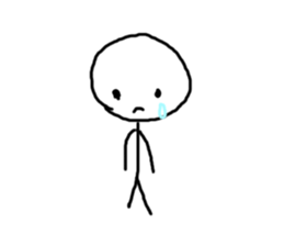 stick man hey sticker #15834169