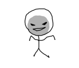 stick man hey sticker #15834172