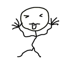 stick man hey sticker #15834184