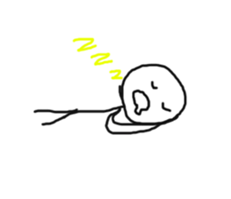 stick man hey sticker #15834188