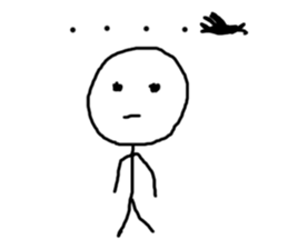 stick man hey sticker #15834189