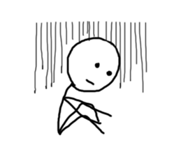 stick man hey sticker #15834194