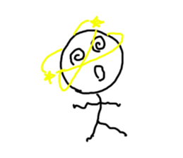 stick man hey sticker #15834196