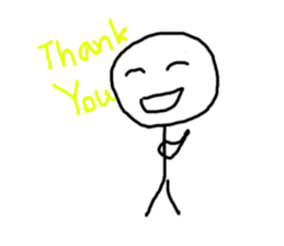 stick man hey sticker #15834198