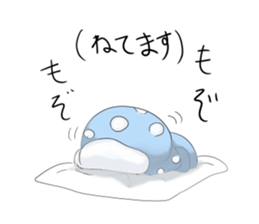 A muffler and a girl sticker #15834497