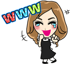 Girls full strength stamp sticker #15835420