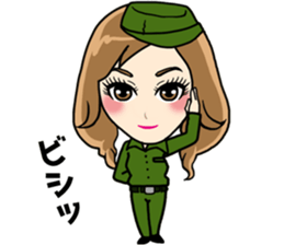 Girls full strength stamp sticker #15835436