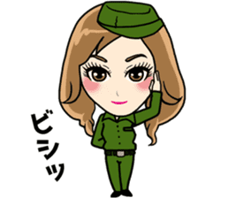 Girls full strength stamp sticker #15835436