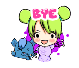 Blue and Lily sticker #15835687