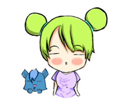 Blue and Lily sticker #15835688