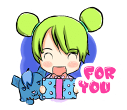 Blue and Lily sticker #15835690