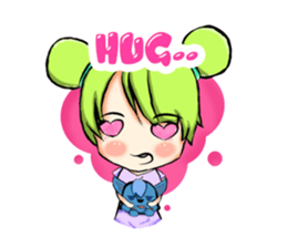 Blue and Lily sticker #15835695