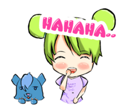 Blue and Lily sticker #15835697