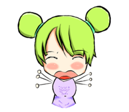 Blue and Lily sticker #15835698