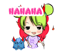 Blue and Lily sticker #15835699