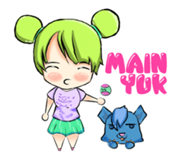 Blue and Lily sticker #15835700