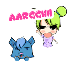 Blue and Lily sticker #15835704