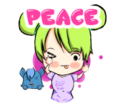 Blue and Lily sticker #15835711