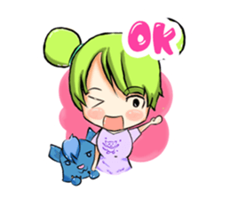 Blue and Lily sticker #15835713