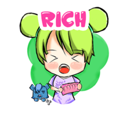 Blue and Lily sticker #15835715