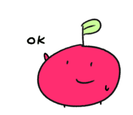 Apple boy.The Prince of Fruits sticker #15836002