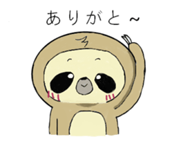 Work hard sloth sticker #15836466