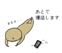 Work hard sloth sticker #15836468