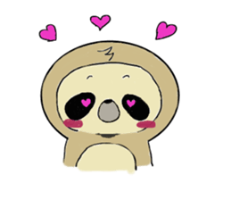 Work hard sloth sticker #15836472