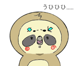 Work hard sloth sticker #15836473