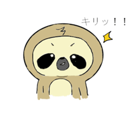 Work hard sloth sticker #15836478