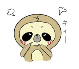 Work hard sloth sticker #15836479