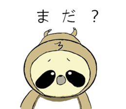 Work hard sloth sticker #15836481