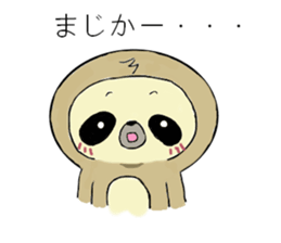 Work hard sloth sticker #15836482