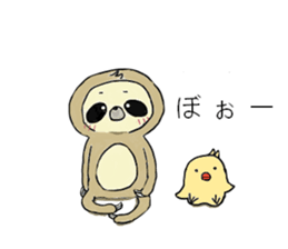 Work hard sloth sticker #15836485