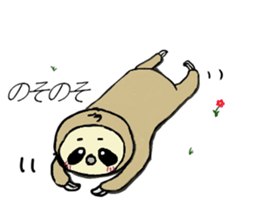 Work hard sloth sticker #15836486