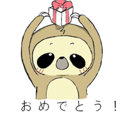 Work hard sloth sticker #15836488