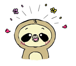 Work hard sloth sticker #15836491