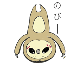 Work hard sloth sticker #15836494