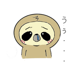 Work hard sloth sticker #15836495