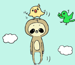 Work hard sloth sticker #15836498