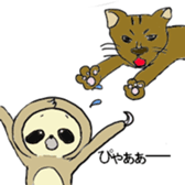 Work hard sloth sticker #15836500