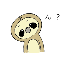 Work hard sloth sticker #15836503