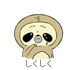 Work hard sloth sticker #15836504