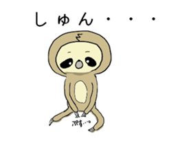 Work hard sloth sticker #15836505